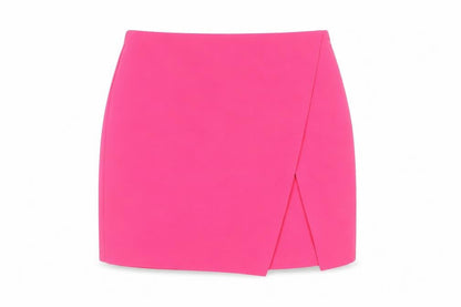 Primark Women's Pink Short Pencil Skirt Size 4 Stretch Zip