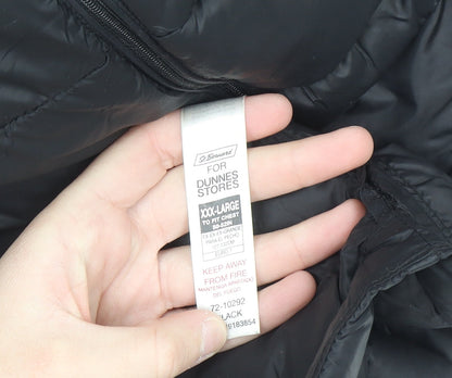 St. Bernard Men's Black 3XL Puffer Waistcoat Full Zip Nylon