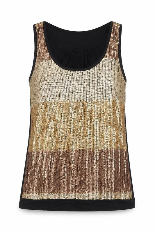 Atmosphere Women’s Multicoloured Sequin Camisole Tank Top Size 12