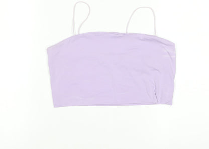 SHEIN Women Purple Camisole Tank Top L Slim Fit Spaghetti Strap