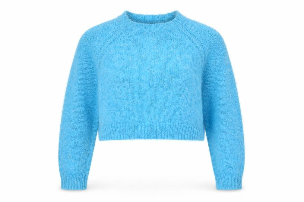 Topshop Women’s Blue Chunky Knit Pullover Jumper Size 10