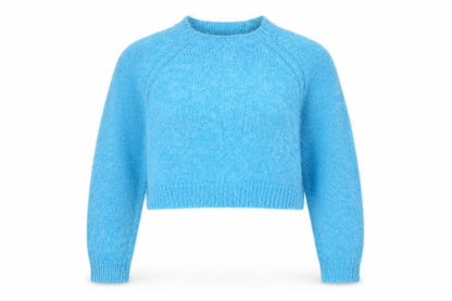 Topshop Women’s Blue Chunky Knit Pullover Jumper Size 10