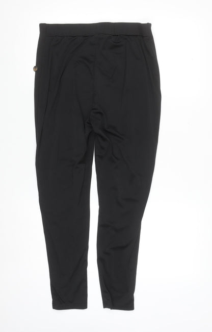 SHEIN Curve Women's Black High Waist Button Jeggings Size XL
