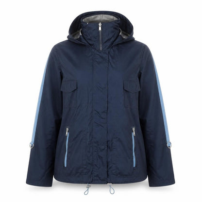 Klass Women’s Blue Hooded Anorak Jacket Size 14 Lightweight