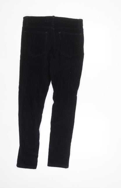 Clayton Women’s Black Corduroy Stretch Slim Trousers Size 16