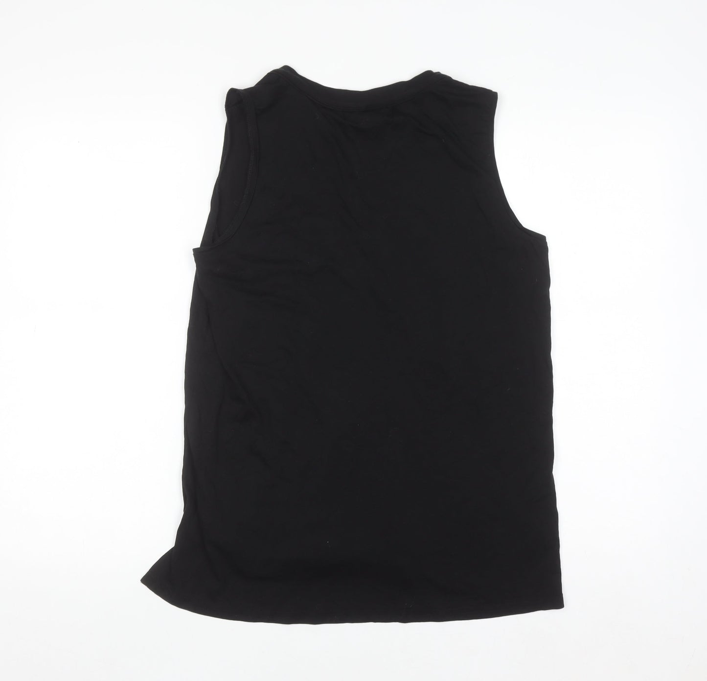 Next Women’s Black Lyocell Blend V-Neck Sleeveless Tank Top Size 14