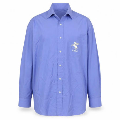 Primark Men’s Blue Long Sleeve Button-Up Shirt Size 16.5 Regular Fit