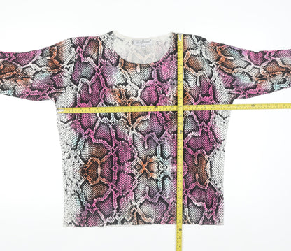 Mudflower Women’s Multicoloured Snake Print L Pullover Jumper