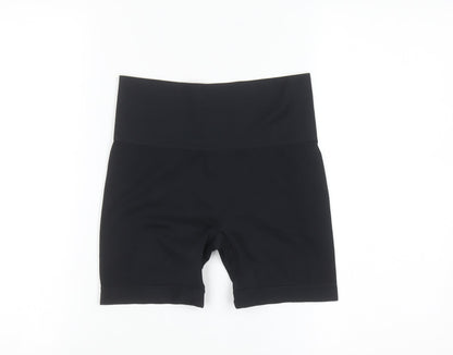 Primark Women's Black XS Biker Workout Shorts Polyester Blend