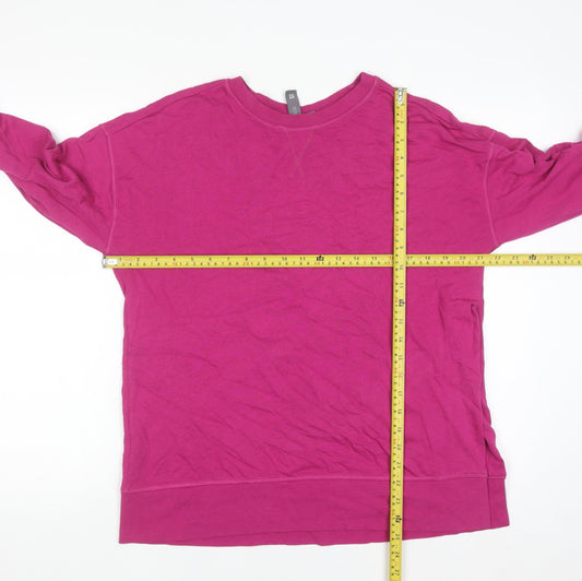 Sweaty Betty Womens Pink XS Pullover Sweatshirt Cotton Modal Blend