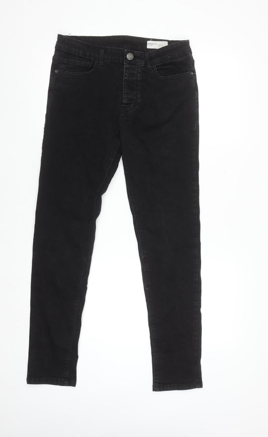 Denim Co Women's Black Skinny Jeans W32 L32 Cotton Stretch