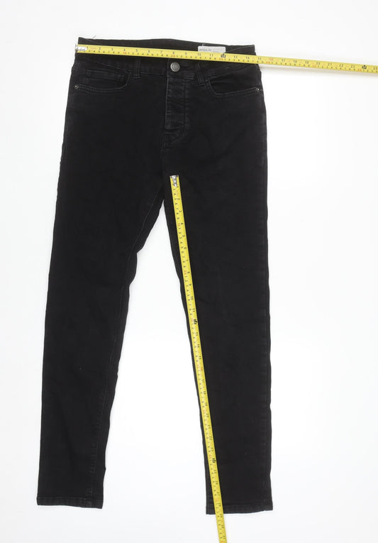 Denim Co Women's Black Skinny Jeans W32 L32 Cotton Stretch