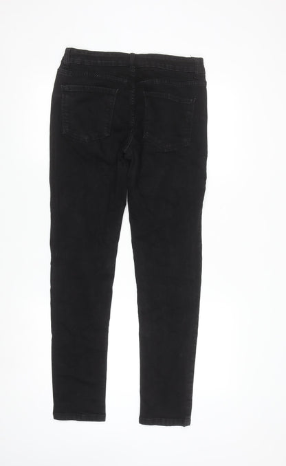 Denim Co Women's Black Skinny Jeans W32 L32 Cotton Stretch