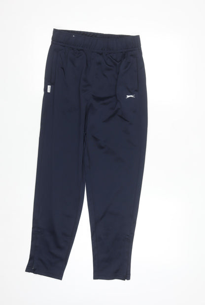 Slazenger Boys Blue 13 Years Track Pants Quick Dry Sports Trousers