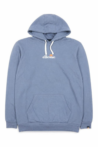 Ellesse Men's Blue Pullover Hoodie Size M Cotton Logo Sportswear