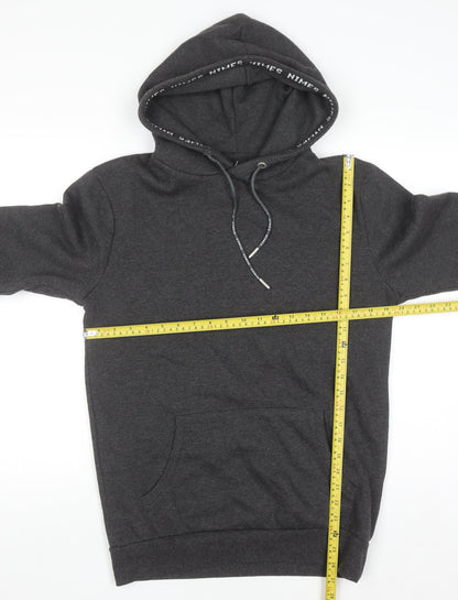 Nimes Mens Grey Pullover Hoodie S Regular Fit Fleece Sweatshirt