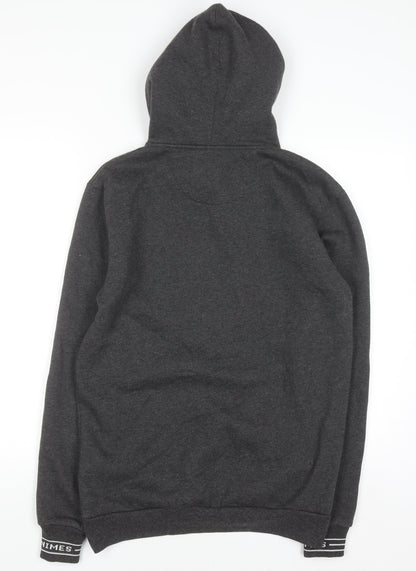Nimes Mens Grey Pullover Hoodie S Regular Fit Fleece Sweatshirt