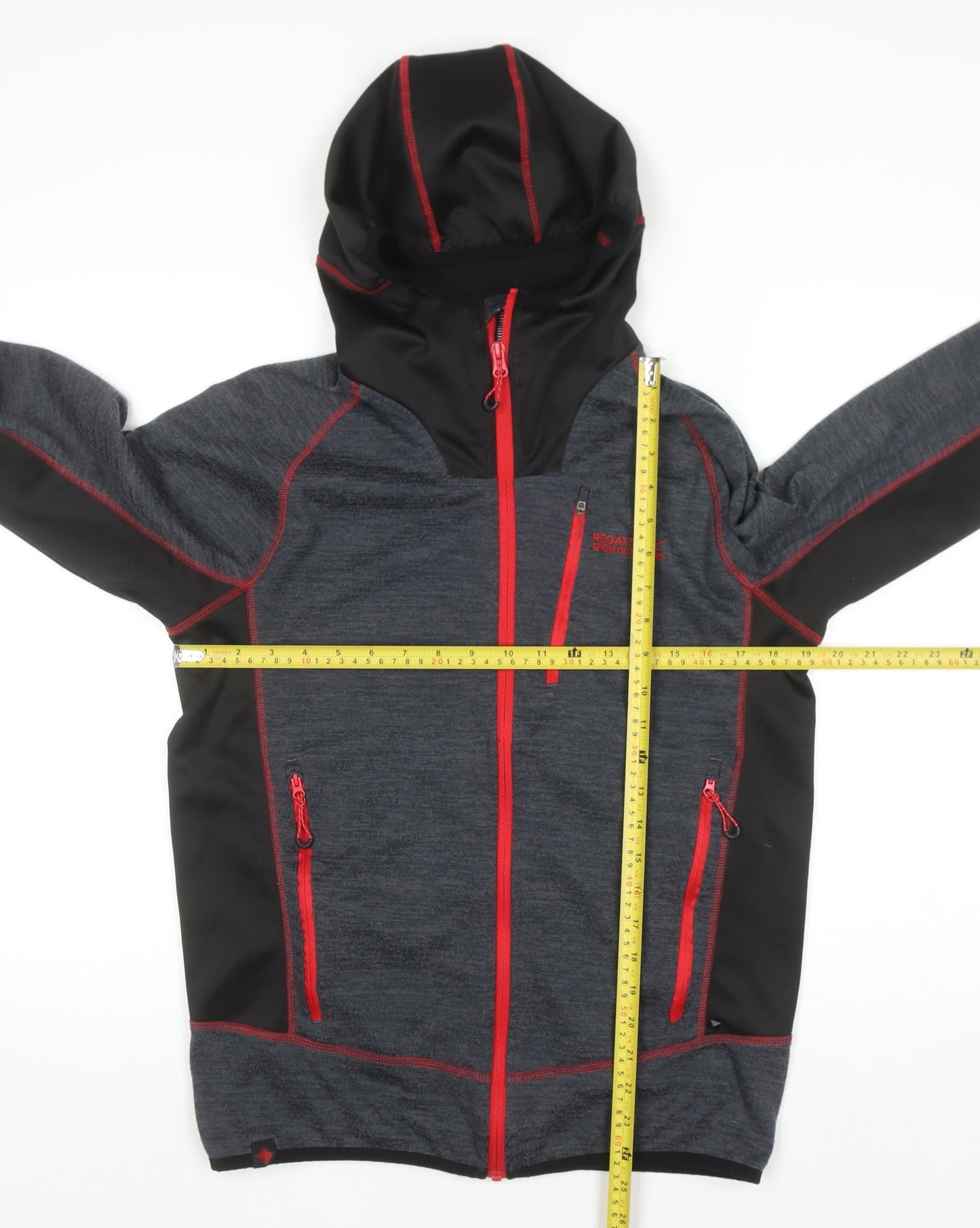 Regatta Men Grey Full Zip Hoodie M Outdoor Fleece Jacket