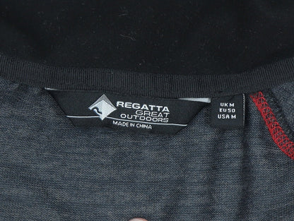 Regatta Men Grey Full Zip Hoodie M Outdoor Fleece Jacket
