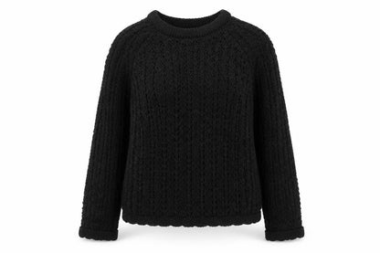 Marks & Spencer Per Una Women Black S Chunky Knit Pullover Jumper
