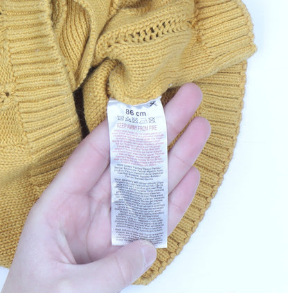 So Cute Unisex Baby Yellow Knit Cotton Button Cardigan 12-18 Months