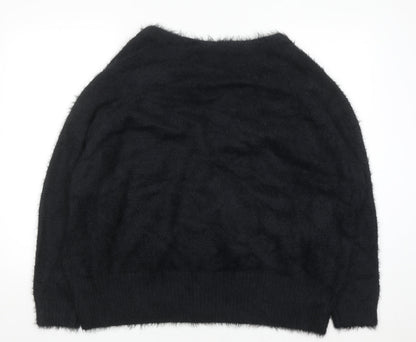Simply Be Women's Black V-Neck Button Cardigan Size 24/26