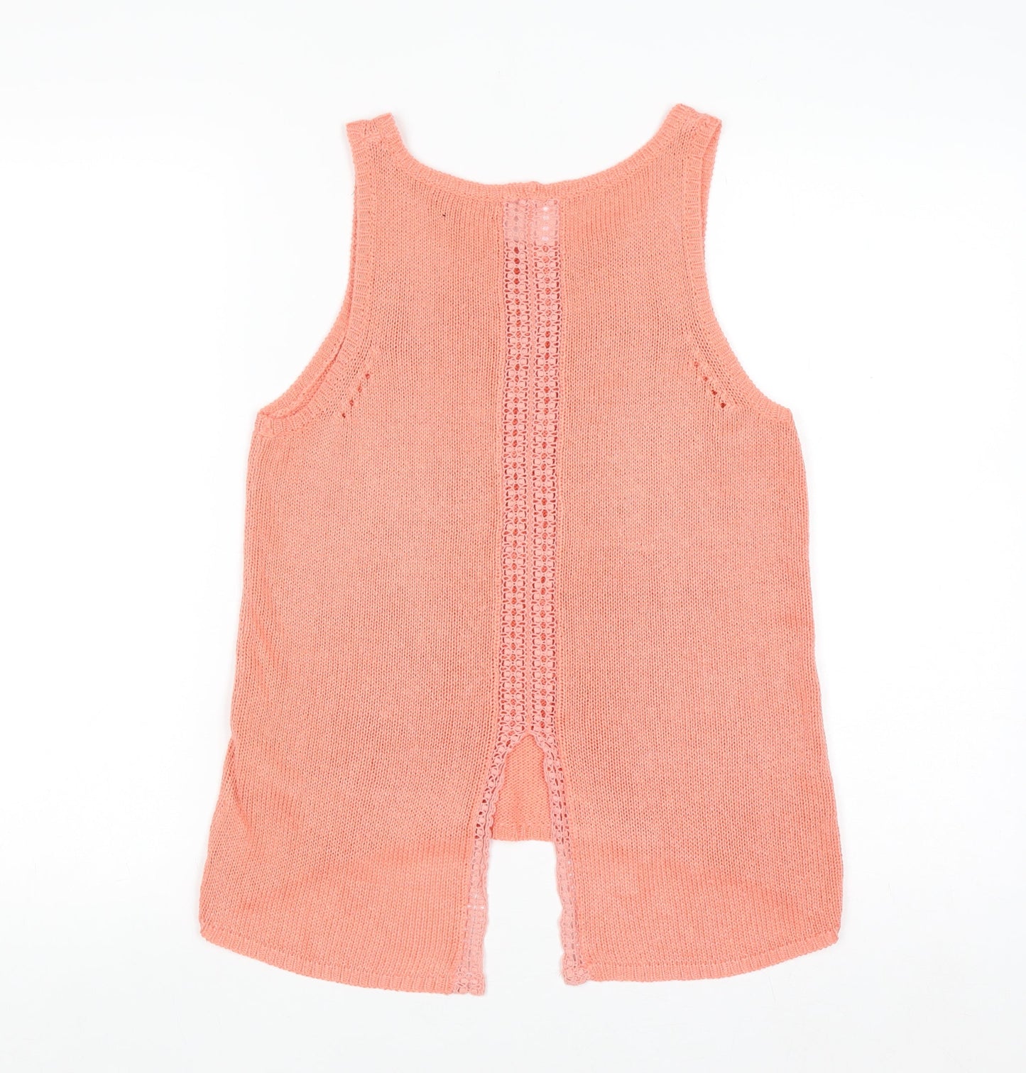 New Look Women’s Pink Knit Sleeveless Vest Jumper Size 6