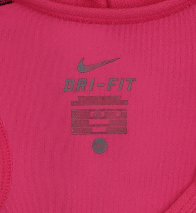 Nike Women Pink Dri-FIT Racerback Sports Tank Top XS