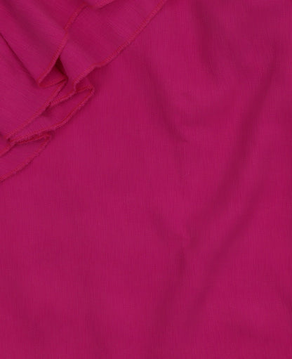 Maraislise Women's Pink Ruffle V-Neck Long Sleeve Blouse Size S