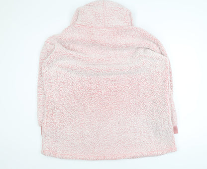 Primark Womens Pink Fleece Hooded Nightshirt XS Winter Warm