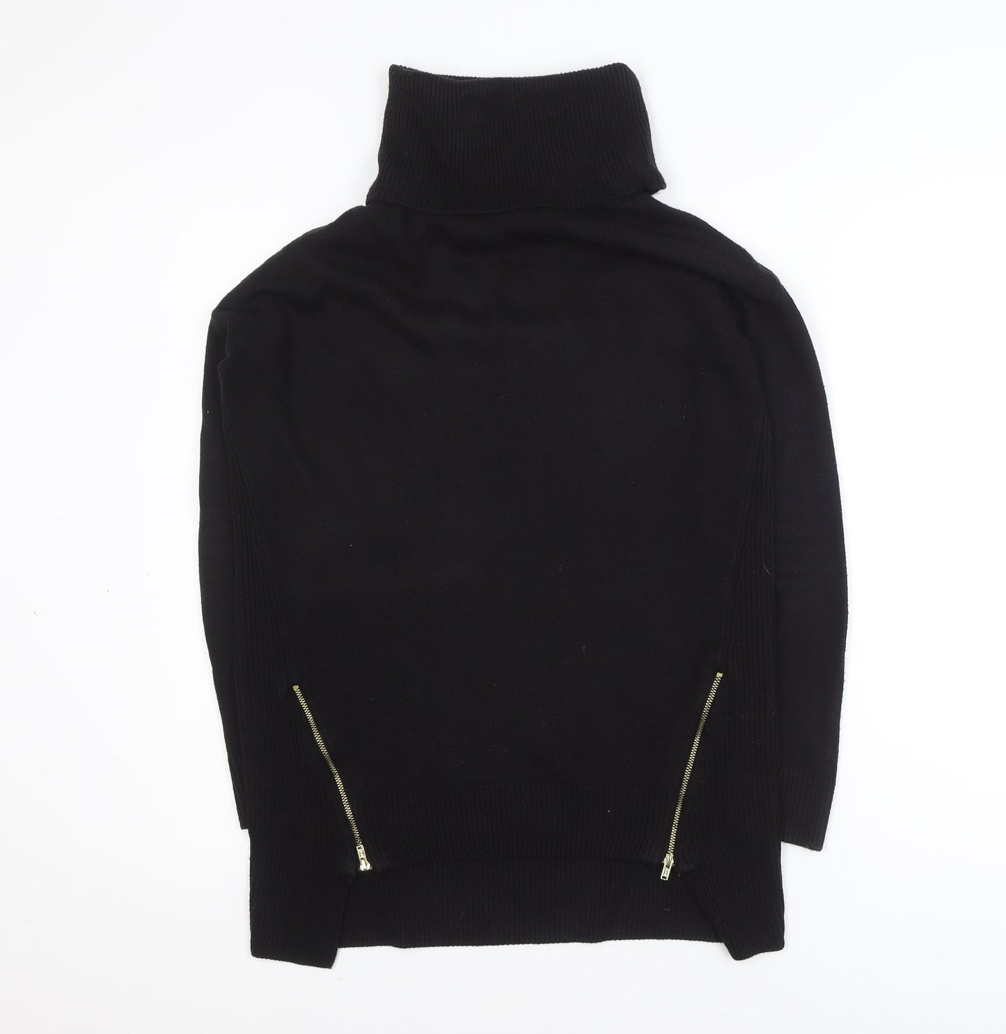 F&F Women’s Black Roll Neck Long Sleeve Jumper Size 6