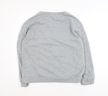 SHEIN Men's Grey Paris Graphic Pullover Sweatshirt M