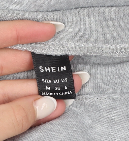 SHEIN Men's Grey Paris Graphic Pullover Sweatshirt M
