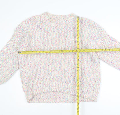 F&F Women’s Multicoloured Chunky-Knit Crew Neck Jumper Size 20