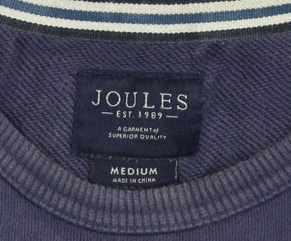 Joules Men's Blue Cotton Crew Neck Jumper Medium