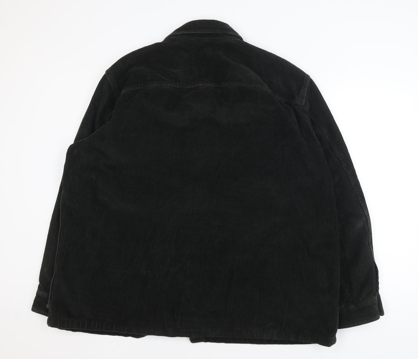 Marks and Spencer Men's Black Corduroy Overshirt Jacket 3XL