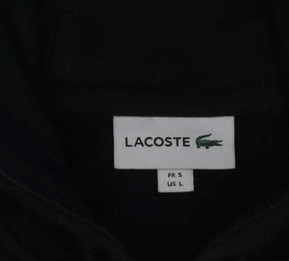 Lacoste Men's Green Full Zip Hoodie Size L Logo Cotton Blend