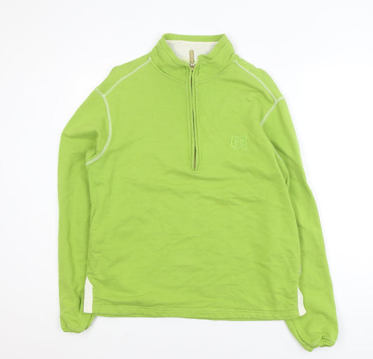 DEAL Men’s Green 1/2 Zip Cotton Activewear Jacket Size L