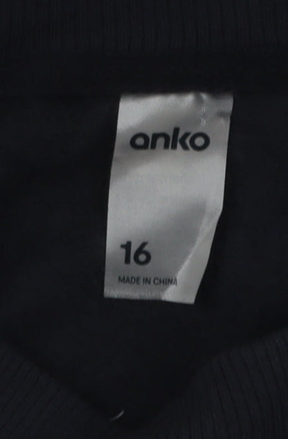 Anko Women's Black Phoenix Raceway Graphic Pullover Sweatshirt Size 16