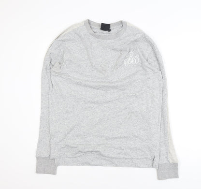 Bee Inspired Men's Grey Crew Neck Pullover Sweatshirt M