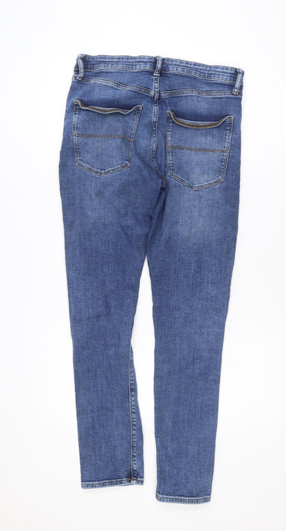 Marks and Spencer Women's Blue Skinny Jeans Size 12 30in Waist 31in Leg