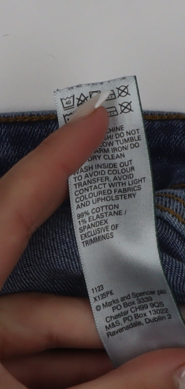 Marks and Spencer Women's Blue Skinny Jeans Size 12 30in Waist 31in Leg