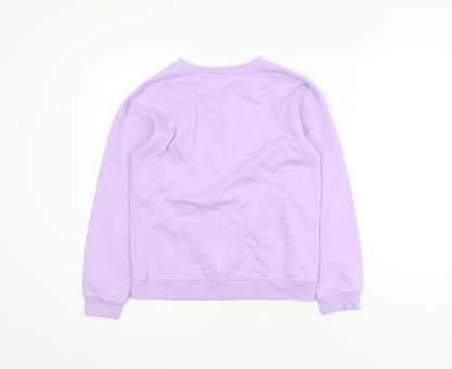 Primark Teens Lilac Pullover Sweatshirt 9-10Y Cotton Blend