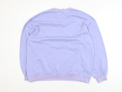 H&M Divided Women Lilac Crew Neck Pullover Sweatshirt Size S