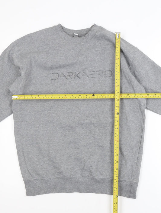 Cotton Heritage Men's Grey Crew Neck Pullover Sweatshirt M