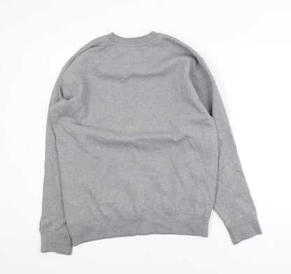 Cotton Heritage Men's Grey Crew Neck Pullover Sweatshirt M