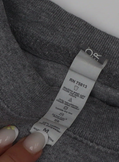 Cotton Heritage Men's Grey Crew Neck Pullover Sweatshirt M