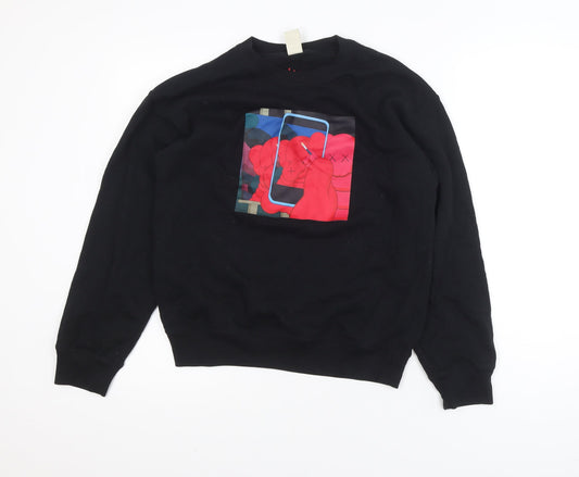 Uniqlo Men’s Black KAWS+Warhol Pullover Sweatshirt S Graphic Art