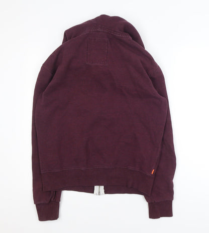 Superdry Men's Brown Medium Full Zip Hooded Basic Jacket