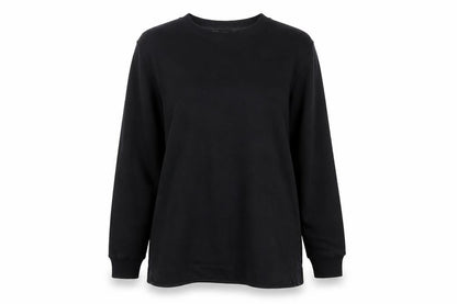 F&F Women's Black Long Sleeve Pullover Sweatshirt Dress UK 8